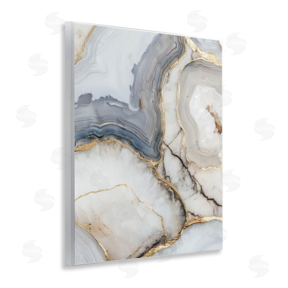 Svetlana Aleynikova Crystal Geode with Gold Wall Plaque Art Print
