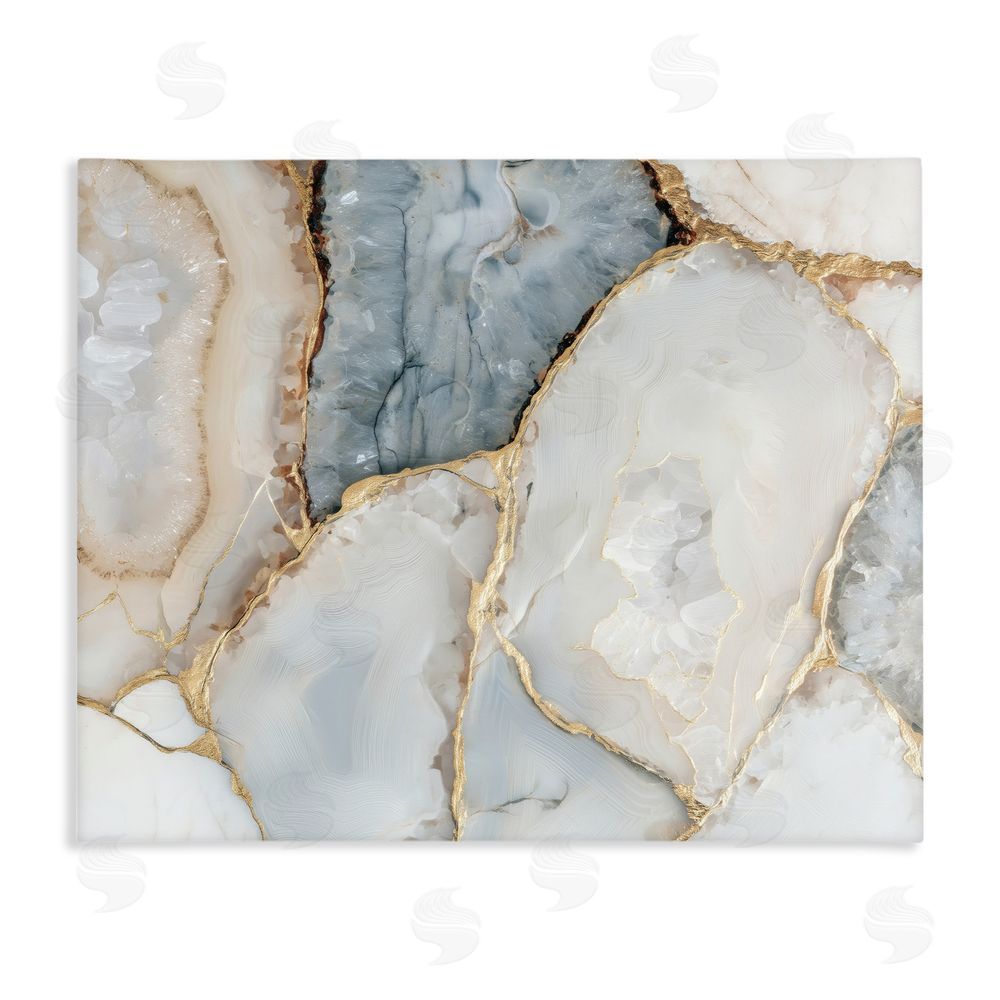 Svetlana Aleynikova Golden Vein Quartz Stretched Canvas Wall Art Print