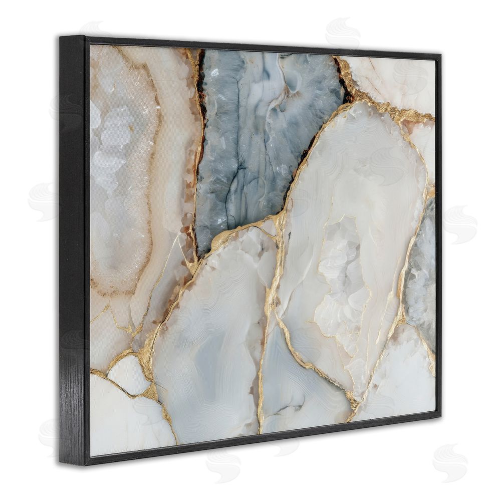 Svetlana Aleynikova Golden Vein Quartz Black Framed Giclee Wall Art Print