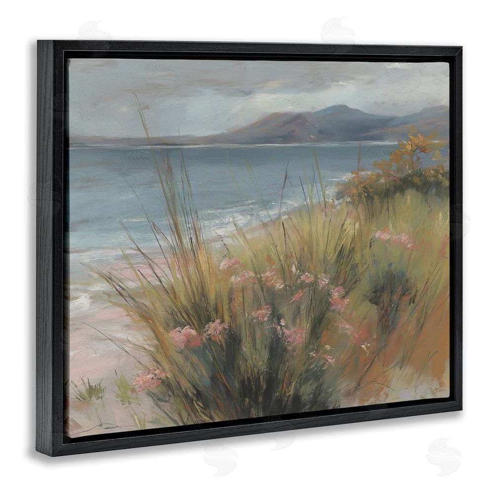Svetlana Aleynikova The Green Valley Beach Black Floating Frame Canvas Wall Art Print