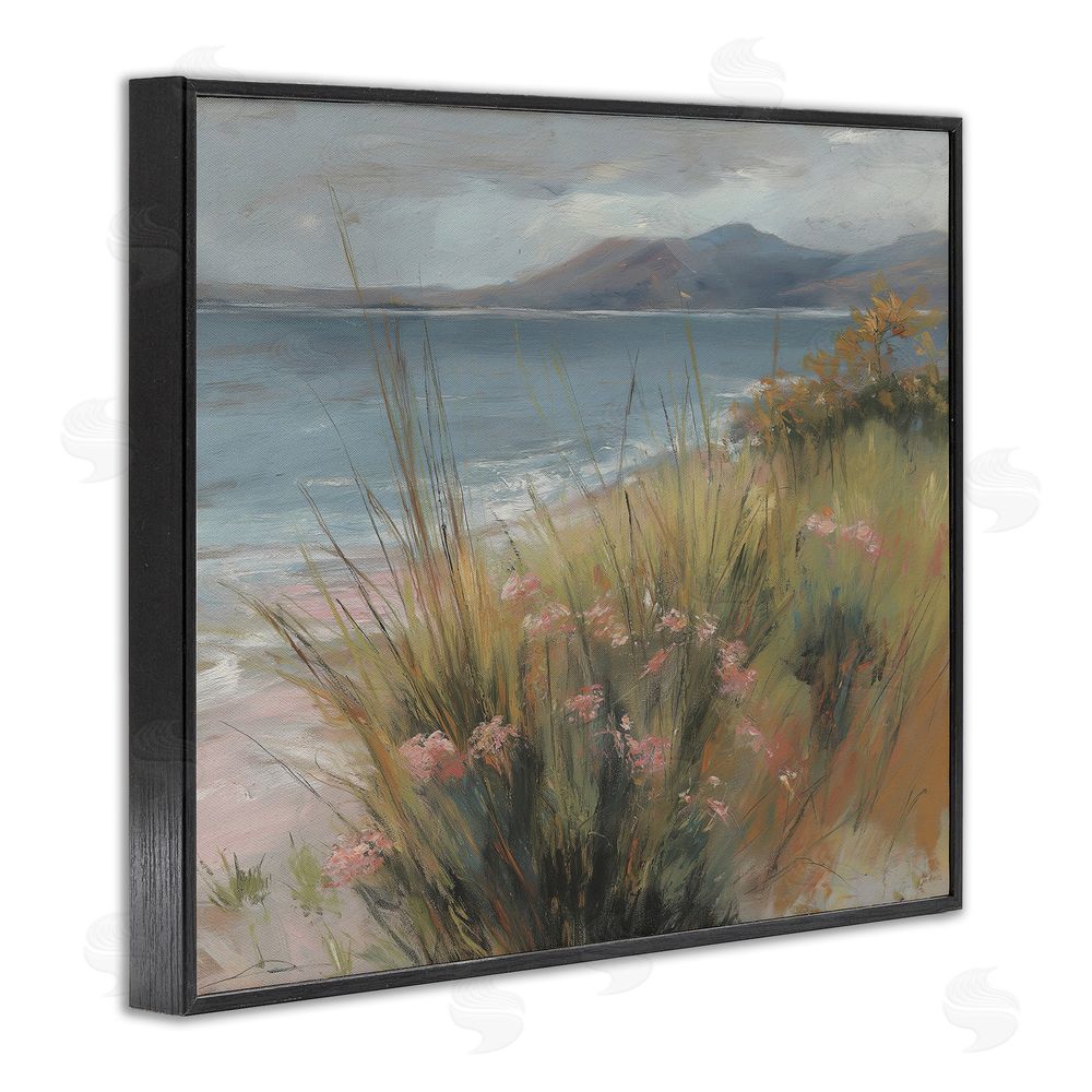 Svetlana Aleynikova The Green Valley Beach Black Framed Giclee Wall Art Print