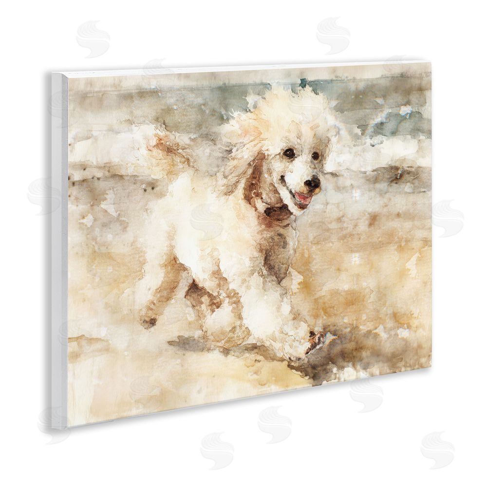 Svetlana Aleynikova Coastal Breeze & Poodle Wall Plaque Art Print