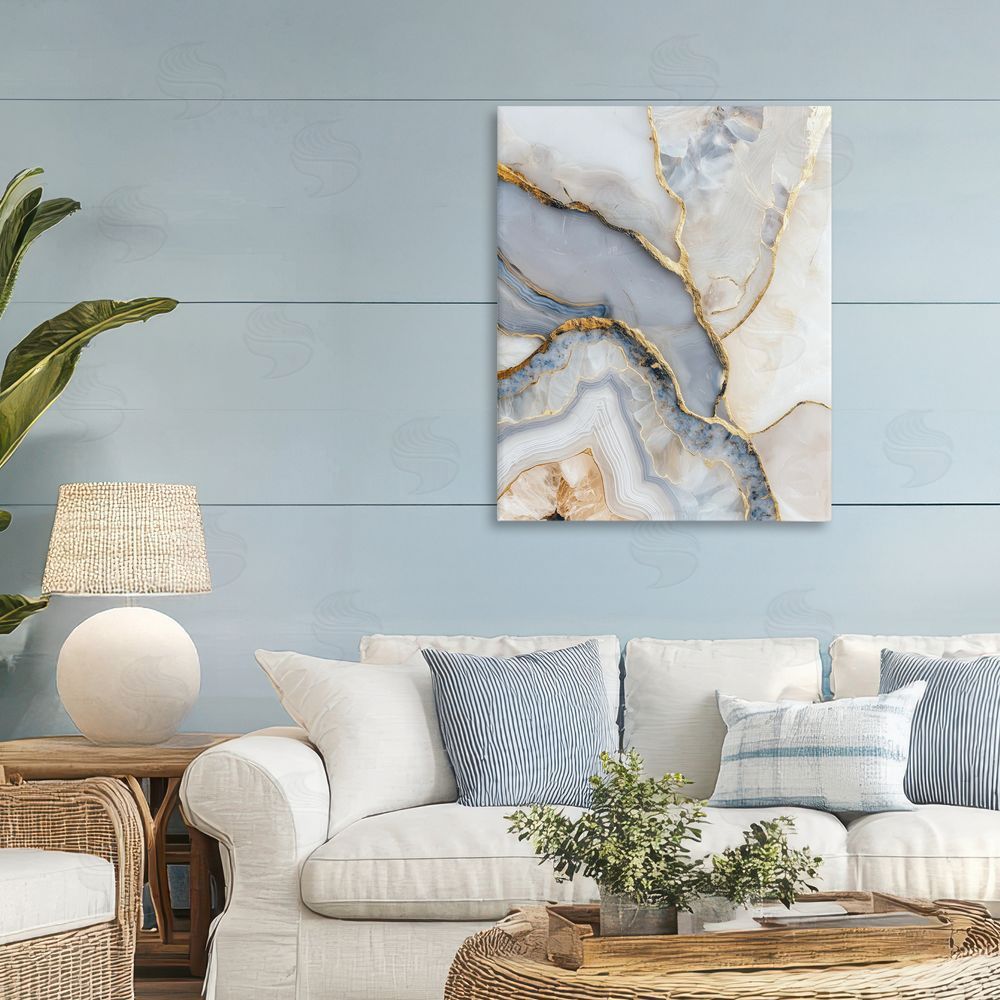 Svetlana Aleynikova Glimmering Layers of Agate Canvas Wall Art Print in Room