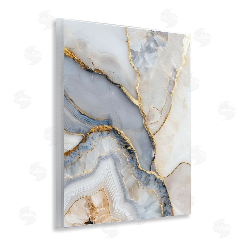 Svetlana Aleynikova Glimmering Layers of Agate Wall Plaque Art Print