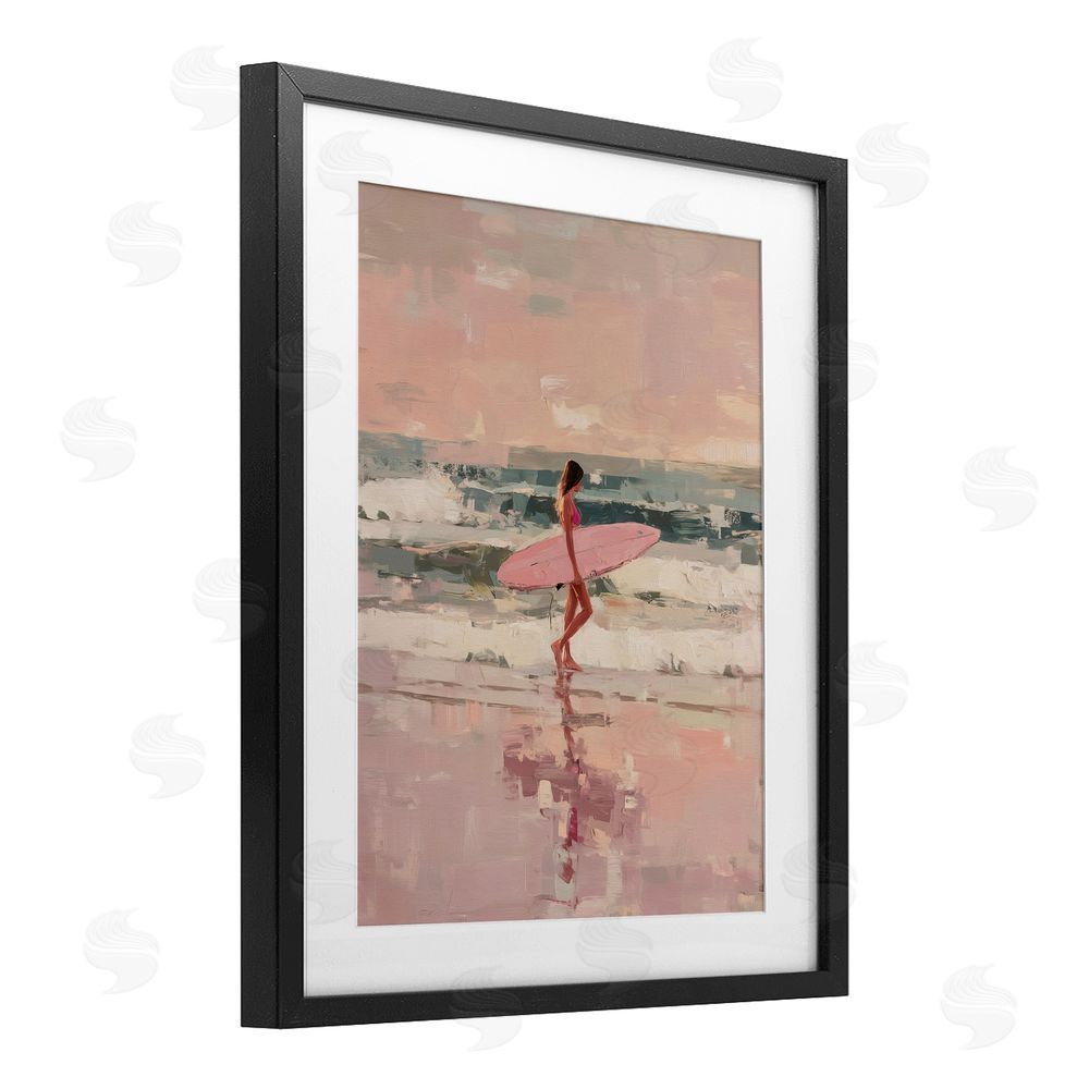 Svetlana Aleynikova Rider Of The Waves Black Framed Print Under Glass Wall Art