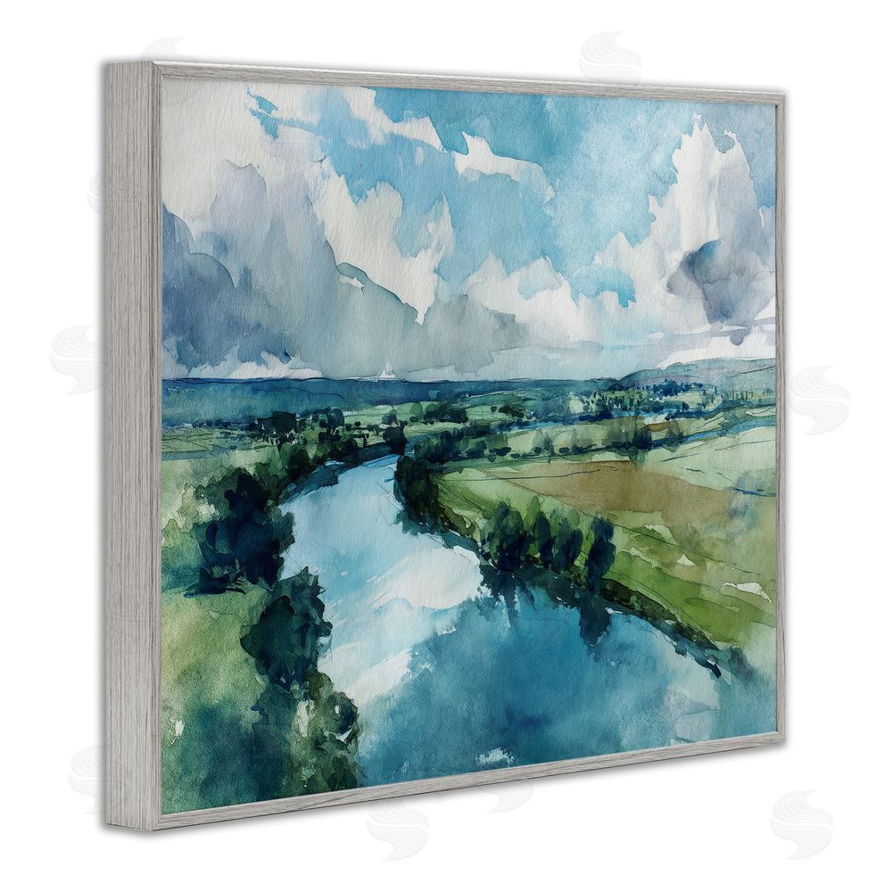 Svetlana Aleynikova In The Wild Flow Gray Framed Giclee Wall Art Print