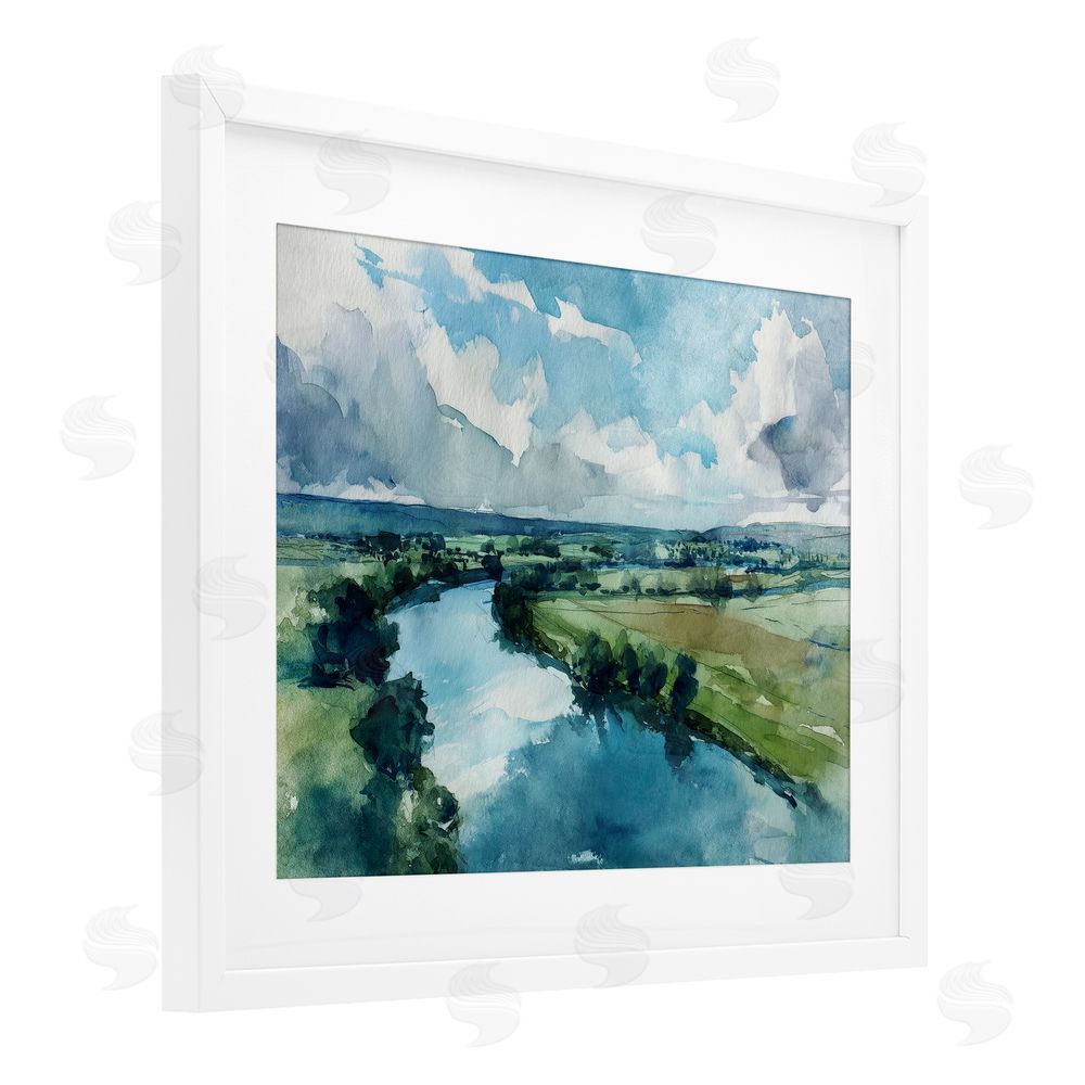 Svetlana Aleynikova In The Wild Flow White Framed Print Under Glass Wall Art