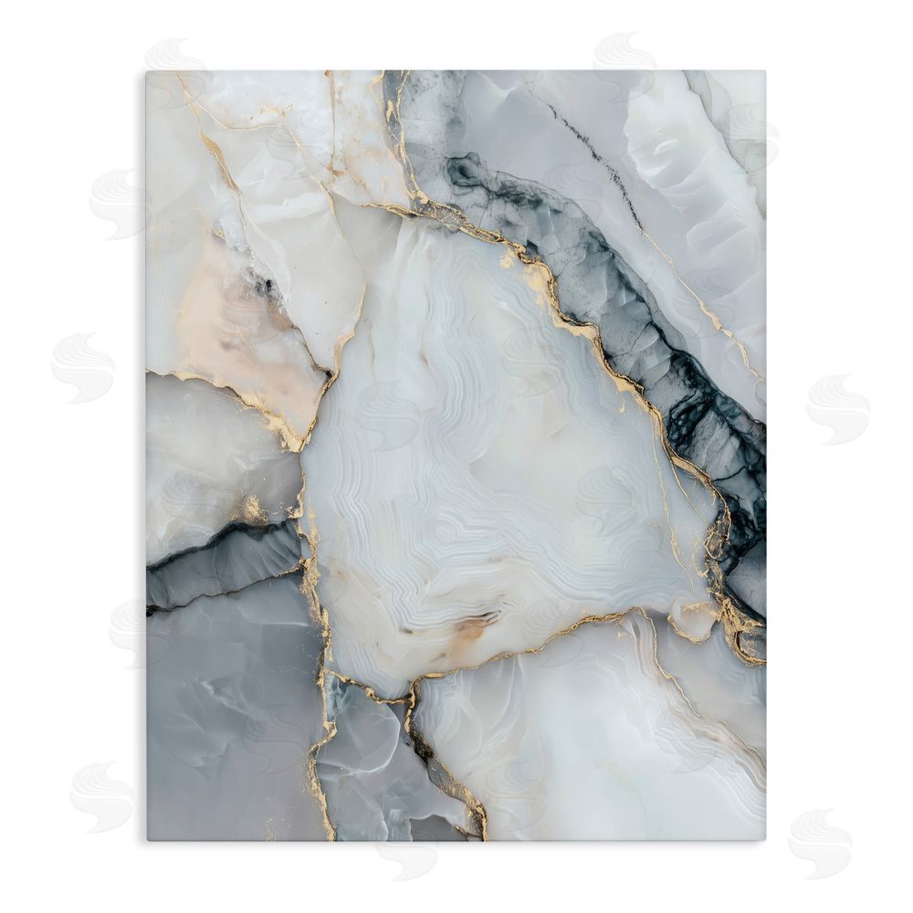 Svetlana Aleynikova Luxe Stone Geode Stretched Canvas Wall Art Print
