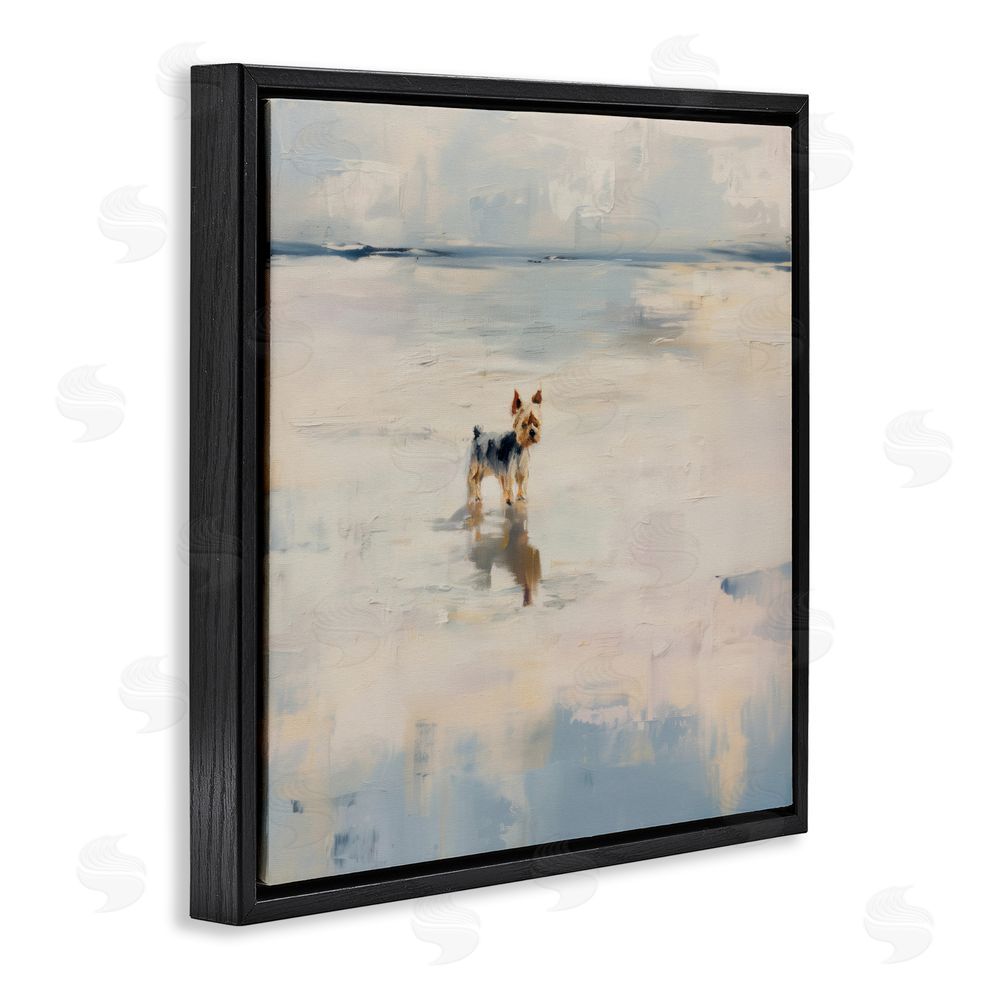 Svetlana Aleynikova Quiet Moment By The Sea Black Floating Frame Canvas Wall Art Print