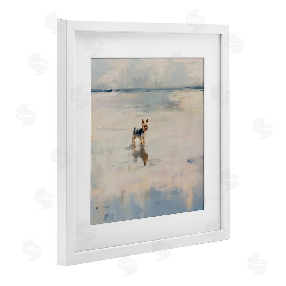 Svetlana Aleynikova Quiet Moment By The Sea White Framed Print Under Glass Wall Art