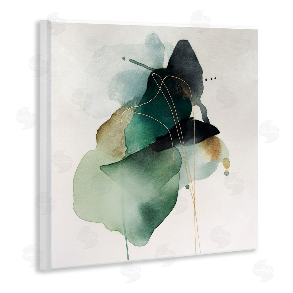 Svetlana Aleynikova Fluid Emerald Cascade Wall Plaque Art Print