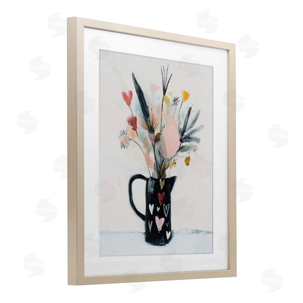 Svetlana Aleynikova Vase Of Abstract Time Birch Framed Print Under Glass Wall Art