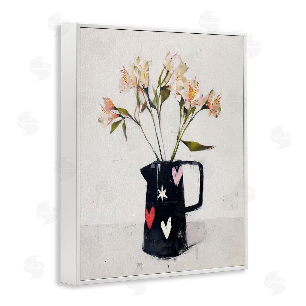 Svetlana Aleynikova Urban Mirage of Petals White Framed Giclee Wall Art Print