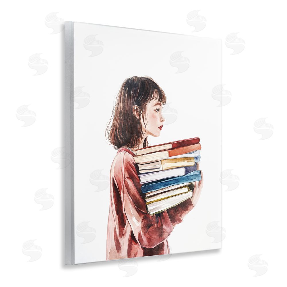 Svetlana Aleynikova The Book Bearer Girl Wall Plaque Art Print