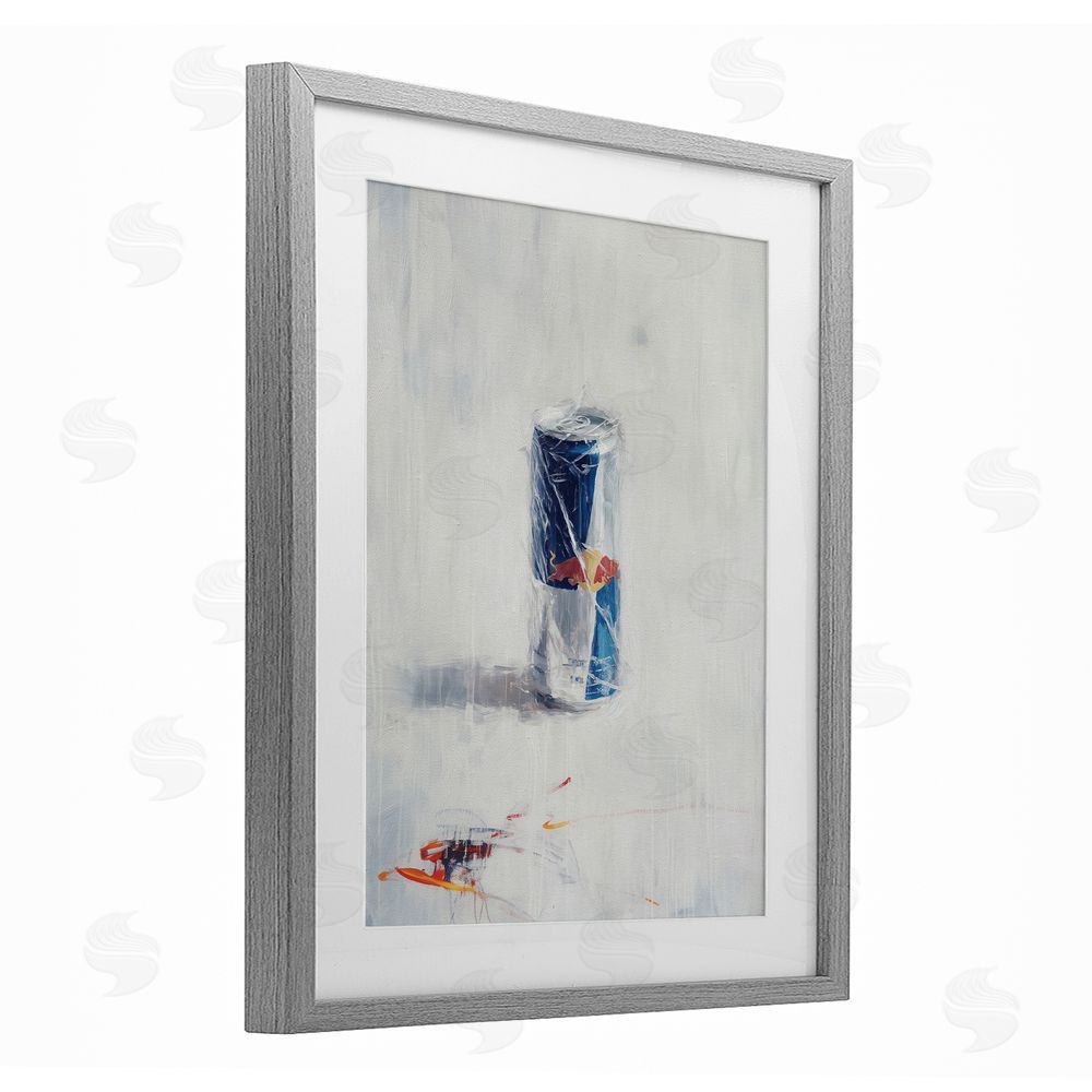 Svetlana Aleynikova Creative Energy Drink Gray Framed Print Under Glass Wall Art