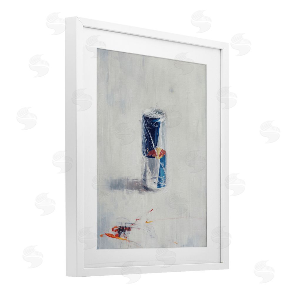Svetlana Aleynikova Creative Energy Drink White Framed Print Under Glass Wall Art