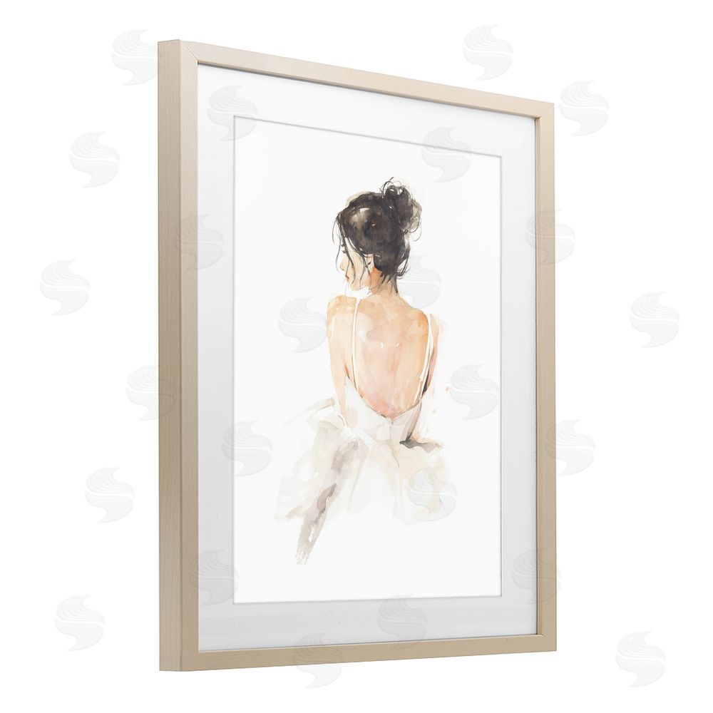 Svetlana Aleynikova Feminine Serenity Woman Birch Framed Print Under Glass Wall Art