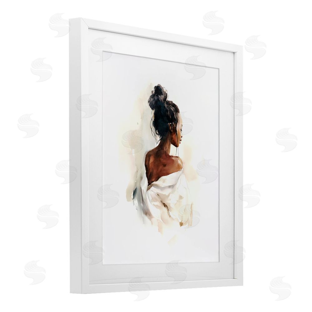 Svetlana Aleynikova Chic From Behind White Framed Print Under Glass Wall Art