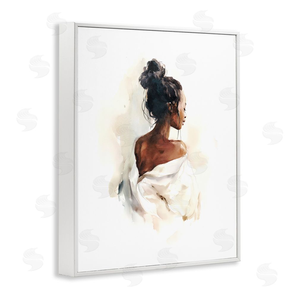 Svetlana Aleynikova Chic From Behind White Framed Giclee Wall Art Print