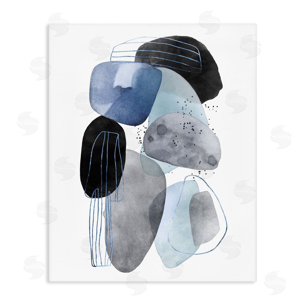 Svetlana Aleynikova Pebbles of Frozen Currents Stretched Canvas Wall Art Print