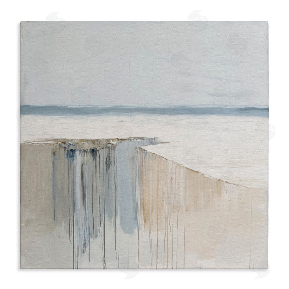 Svetlana Aleynikova Precipice Neutral Abstraction Stretched Canvas Wall Art Print