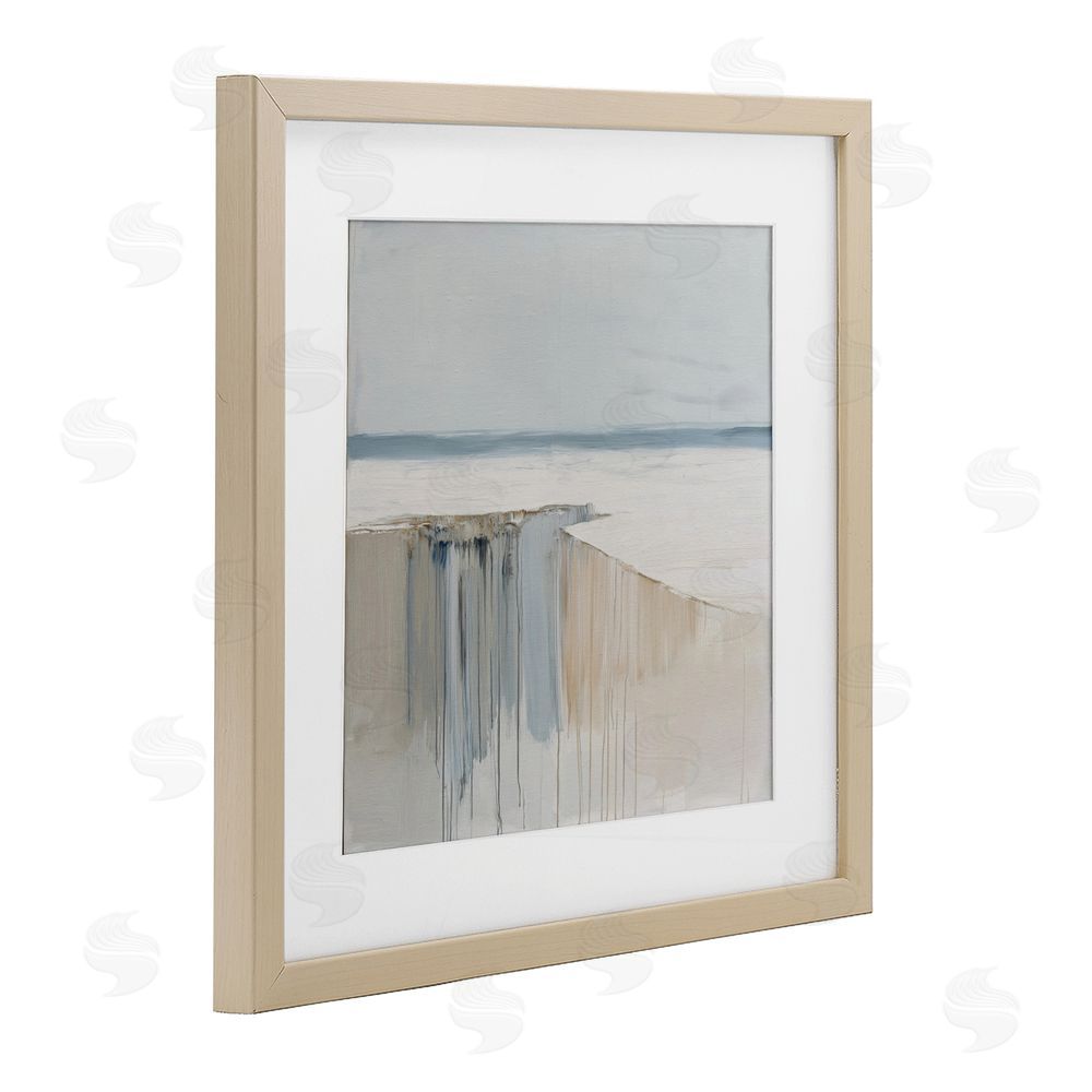 Svetlana Aleynikova Precipice Neutral Abstraction Birch Framed Print Under Glass Wall Art