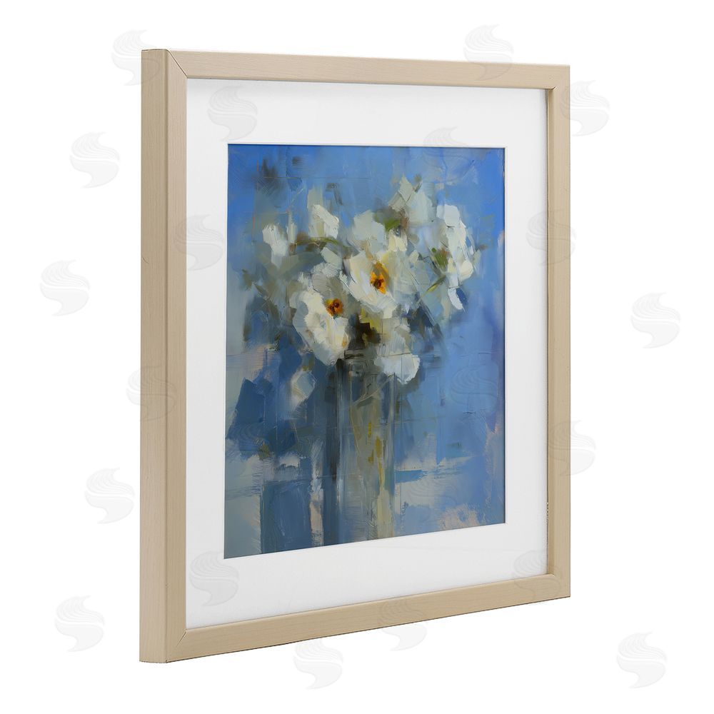 Svetlana Aleynikova Petals Remembered Abstract Birch Framed Print Under Glass Wall Art