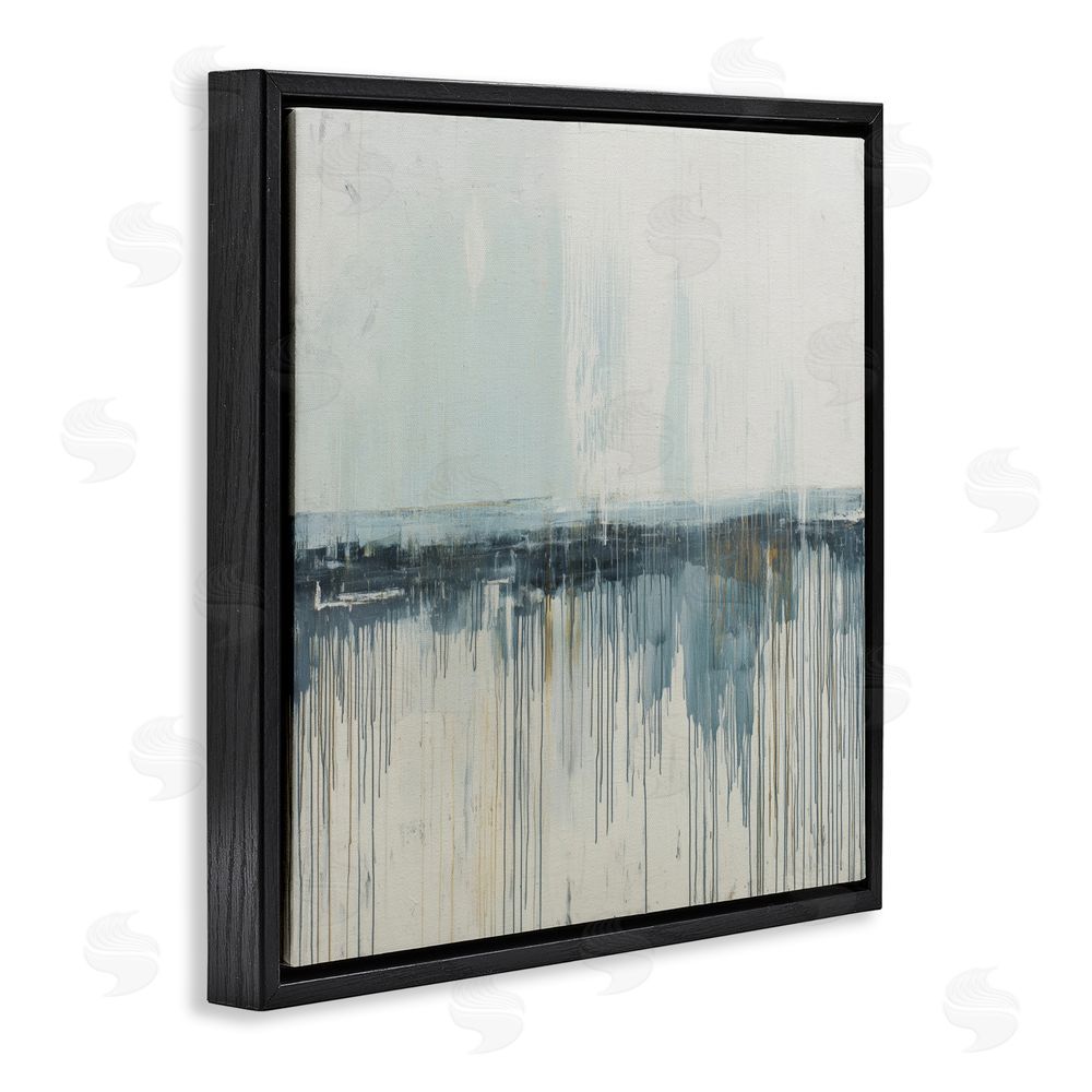 Svetlana Aleynikova Acrylic Drift Abstract Black Floating Frame Canvas Wall Art Print