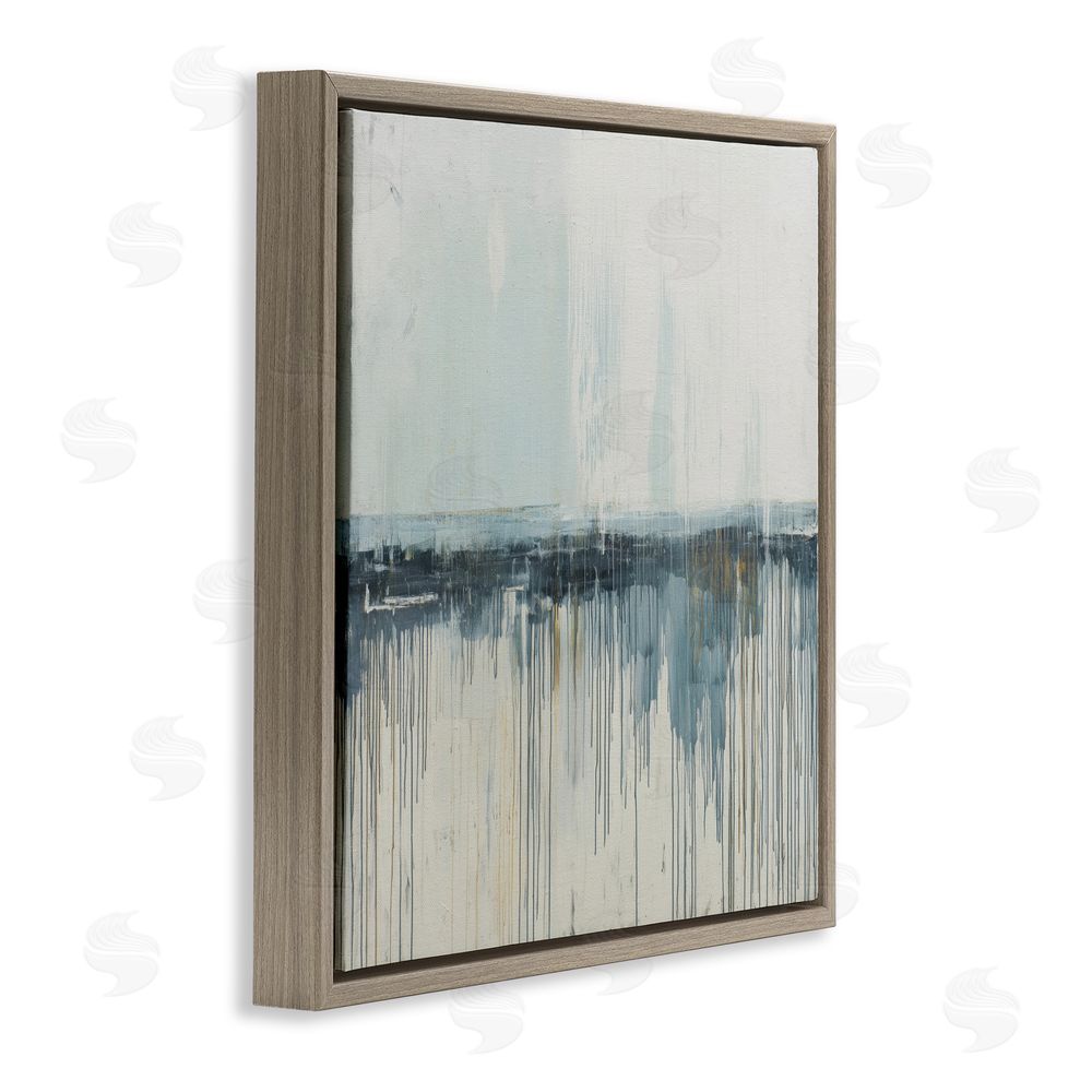 Svetlana Aleynikova Acrylic Drift Abstract Brown Floating Frame Canvas Wall Art Print