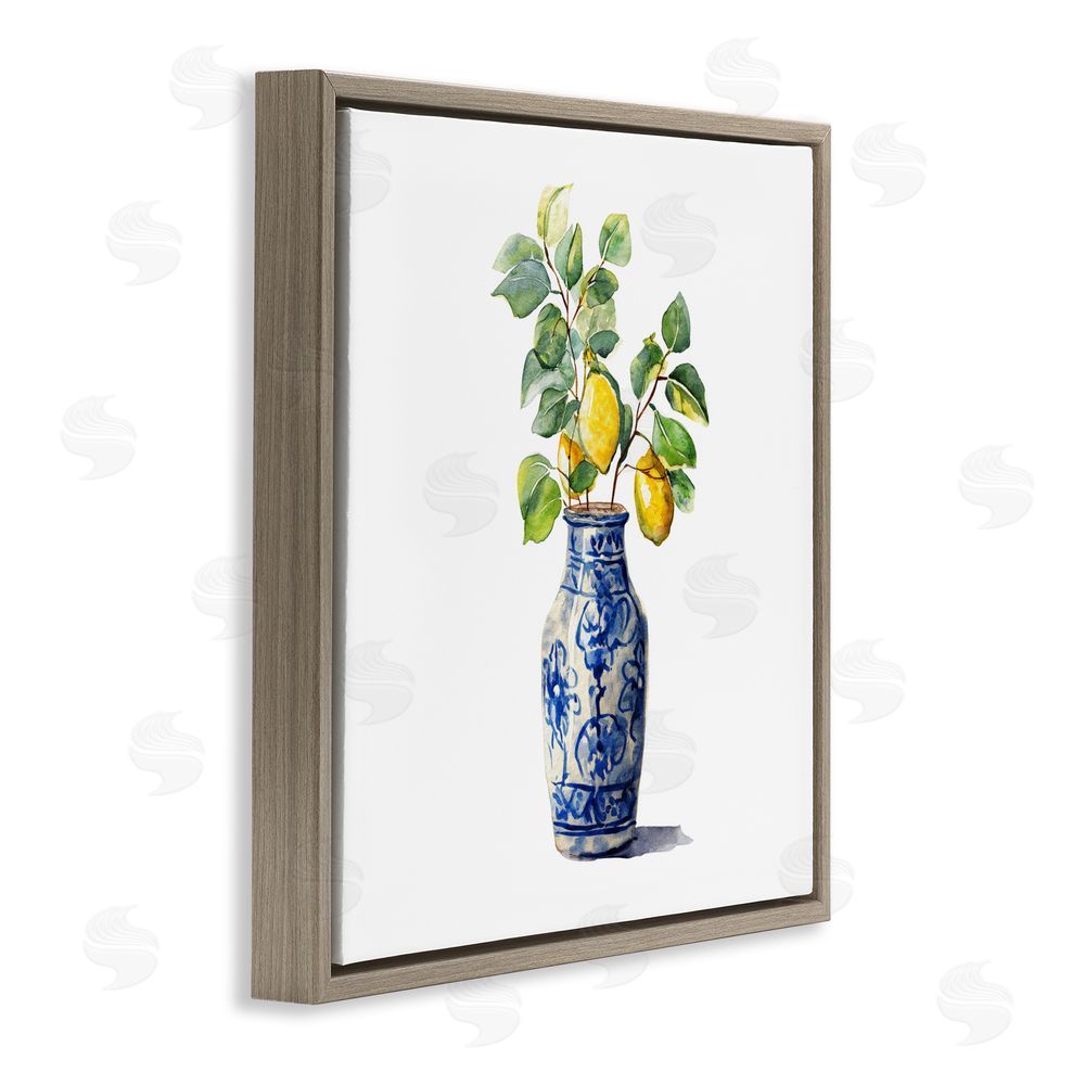Svetlana Aleynikova Vase Of Sunshine Brown Floating Frame Canvas Wall Art Print