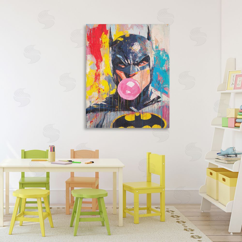 Svetlana Aleynikova Iconic Street Hero with Bubblegum Canvas Art on Wall