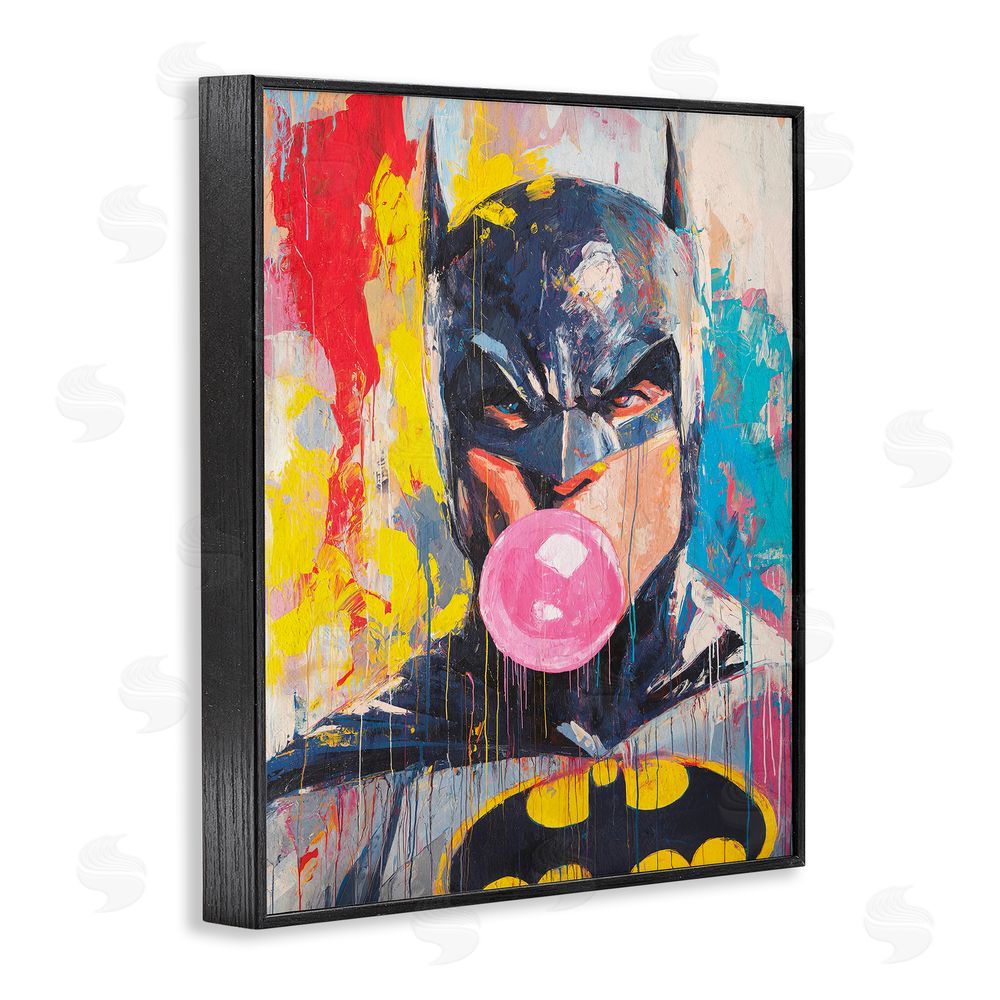 Svetlana Aleynikova Iconic Street Hero with Bubblegum Black Framed Giclee Wall Art Print