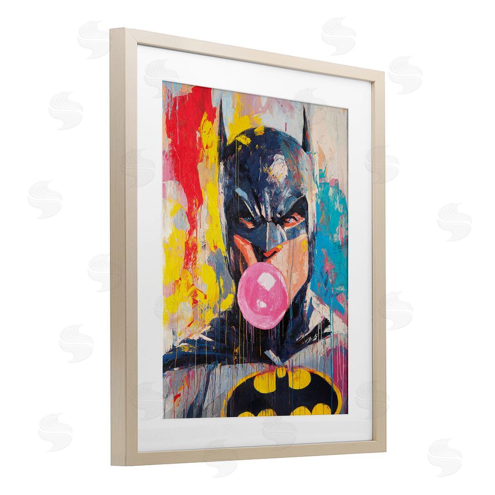 Svetlana Aleynikova Iconic Street Hero with Bubblegum Birch Framed Print Under Glass with White Mat Wall Art