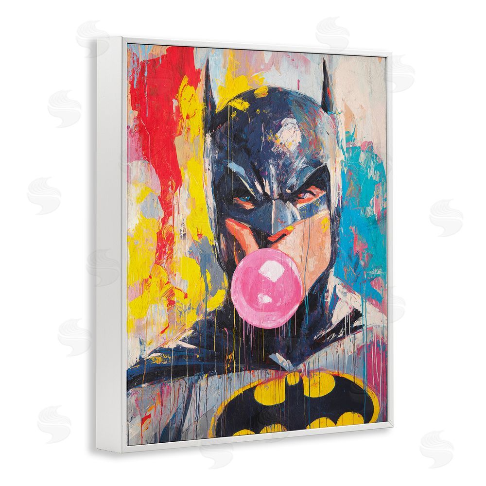 Svetlana Aleynikova Iconic Street Hero with Bubblegum White Framed Giclee Wall Art Print