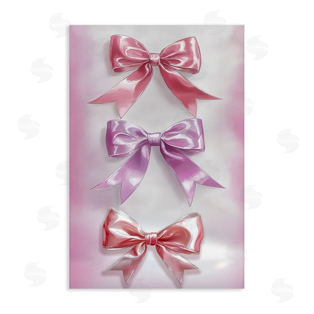 Annabelle Hall Blush And Satin Elegance Stretched Canvas Wall Art