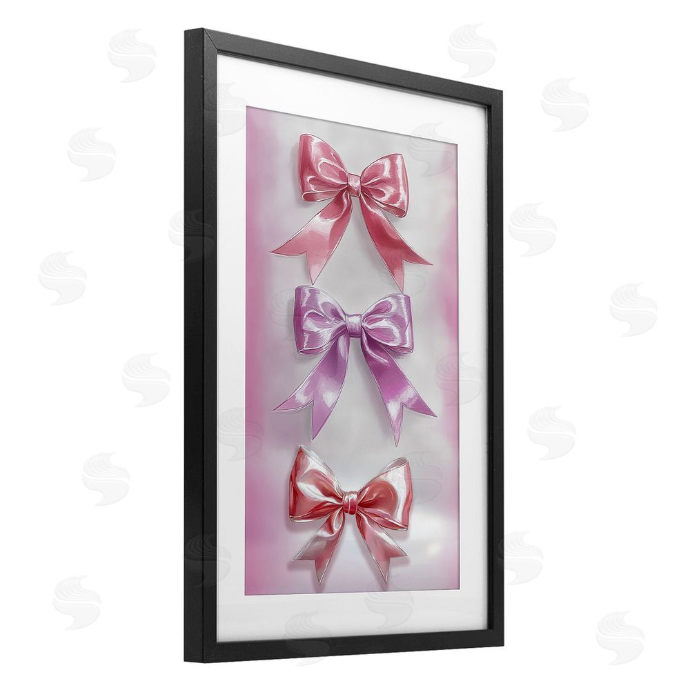 Annabelle Hall Blush And Satin Elegance Black Framed Print Under Glass Wall Art