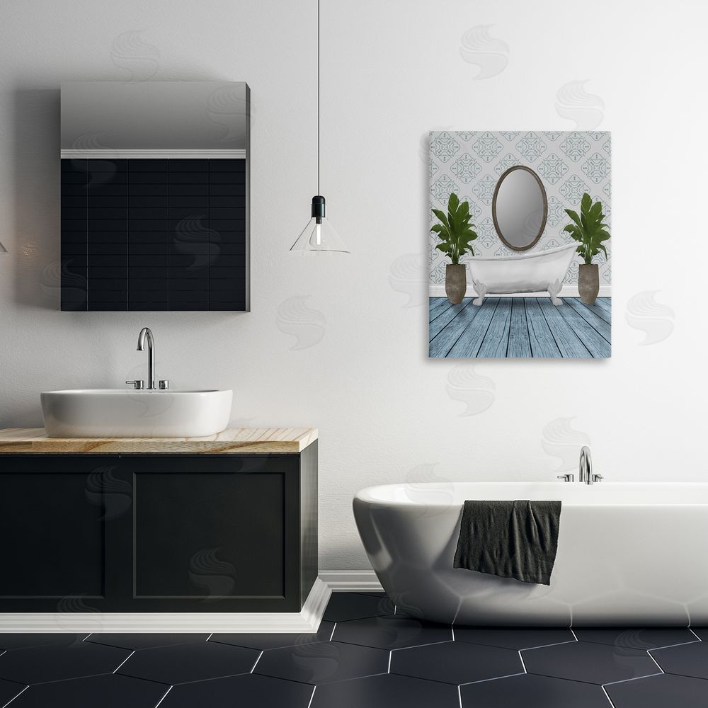 Marcus Prime Restful Wash Bathtub Canvas Wall Art Print in Room
