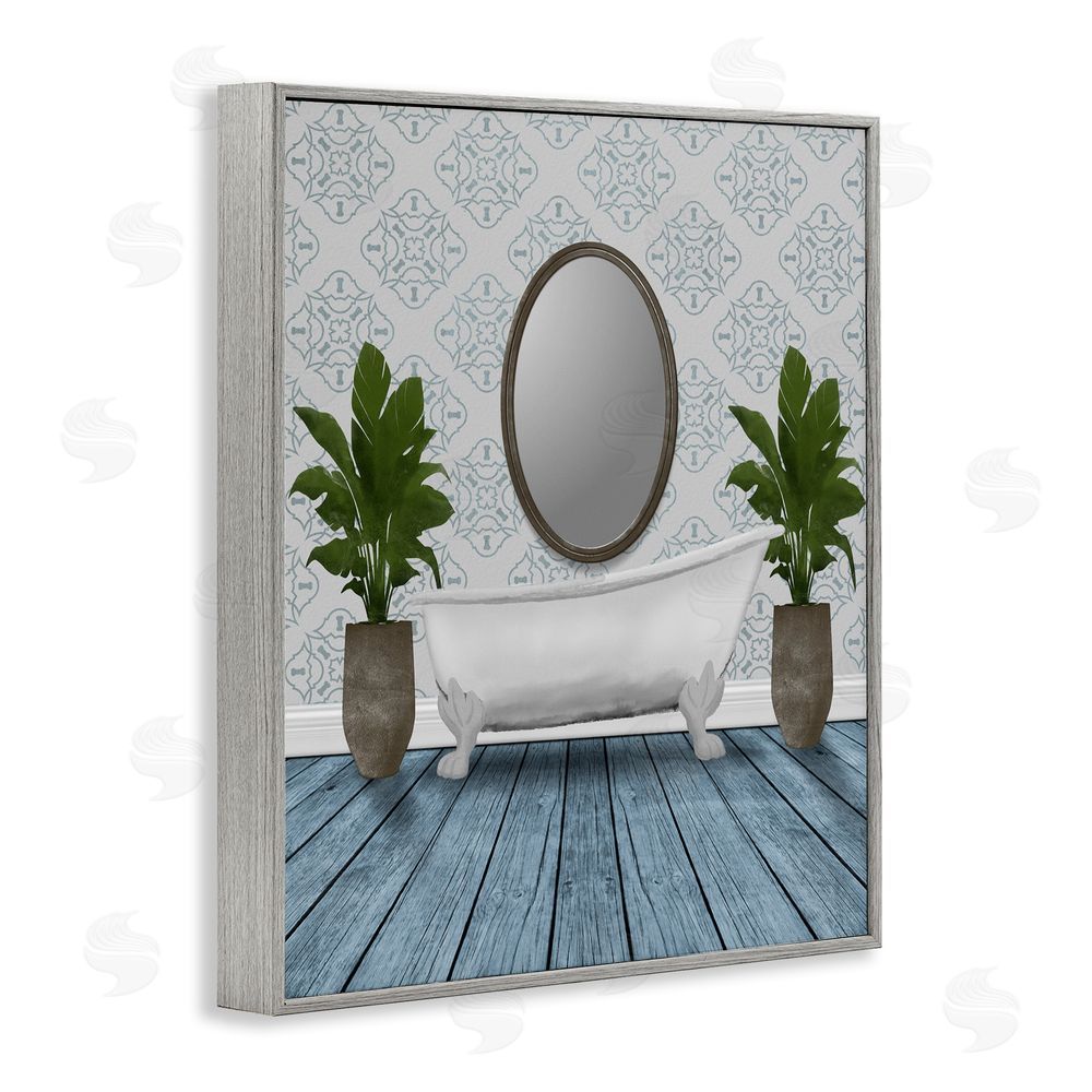 Marcus Prime Restful Wash Bathtub Gray Framed Giclee Wall Art Print