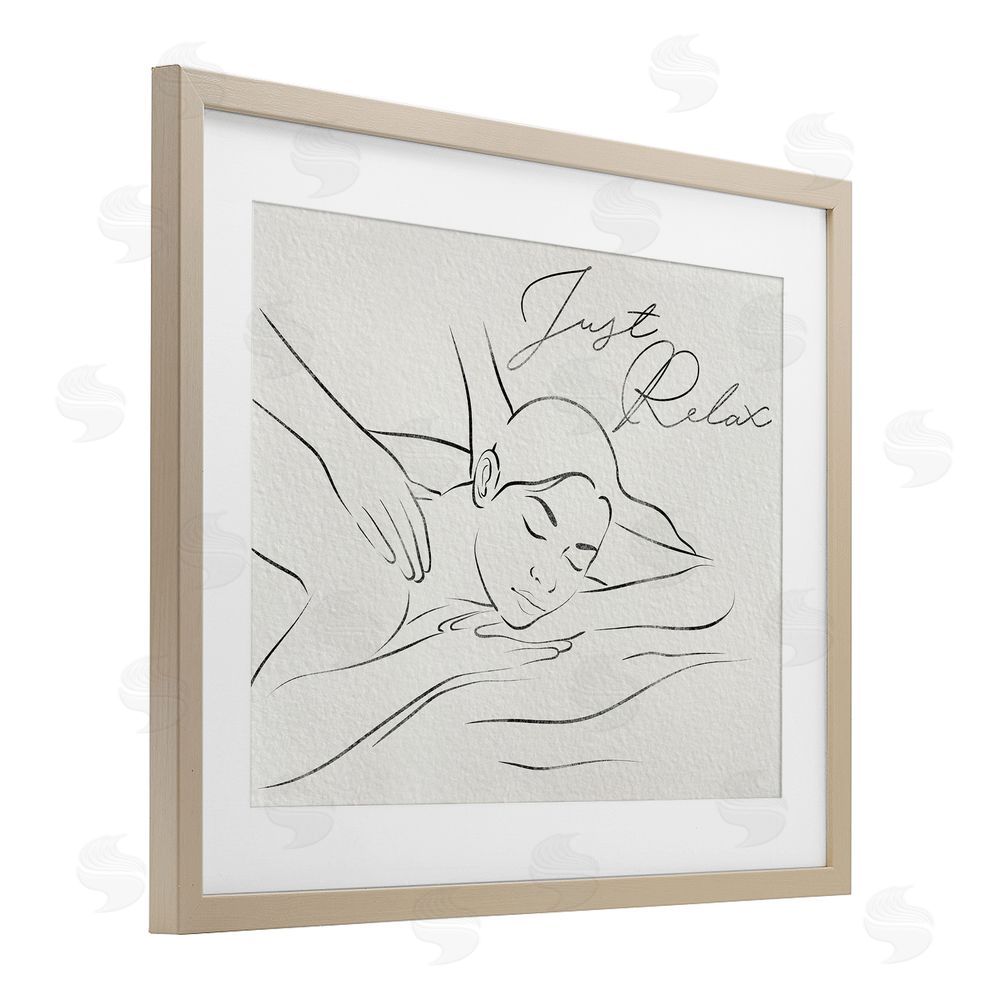 Marcus Prime Just Relax Massage Contour Birch Framed Print Under Glass Wall Art