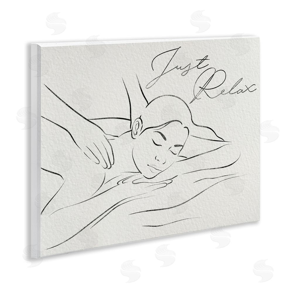 Marcus Prime Just Relax Massage Contour Wall Plaque Art Print