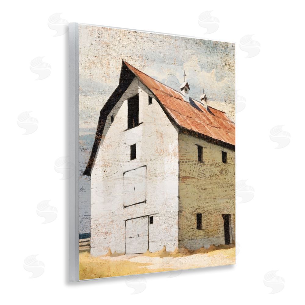 Susan Jill Rustic Big Barn Red Wall Plaque Art Print