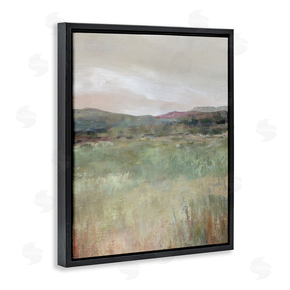 Carol Robinson Abstract Glimpse of Spring Black Floating Frame Canvas Wall Art Print