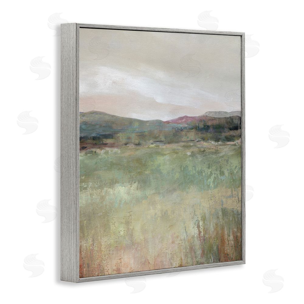 Carol Robinson Abstract Glimpse of Spring Gray Framed Giclee Wall Art Print