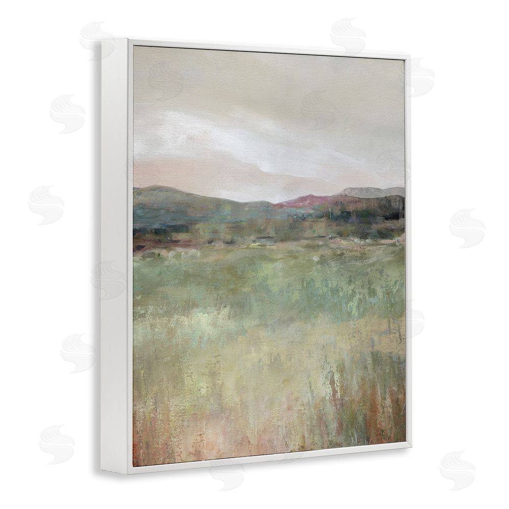 Carol Robinson Abstract Glimpse of Spring White Framed Giclee Wall Art Print