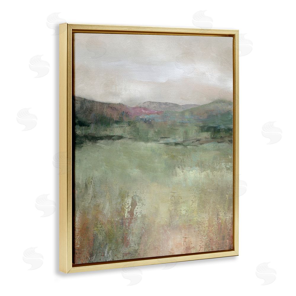 Carol Robinson Glimpse Of Spring Gold Floating Frame Canvas Wall Art Print