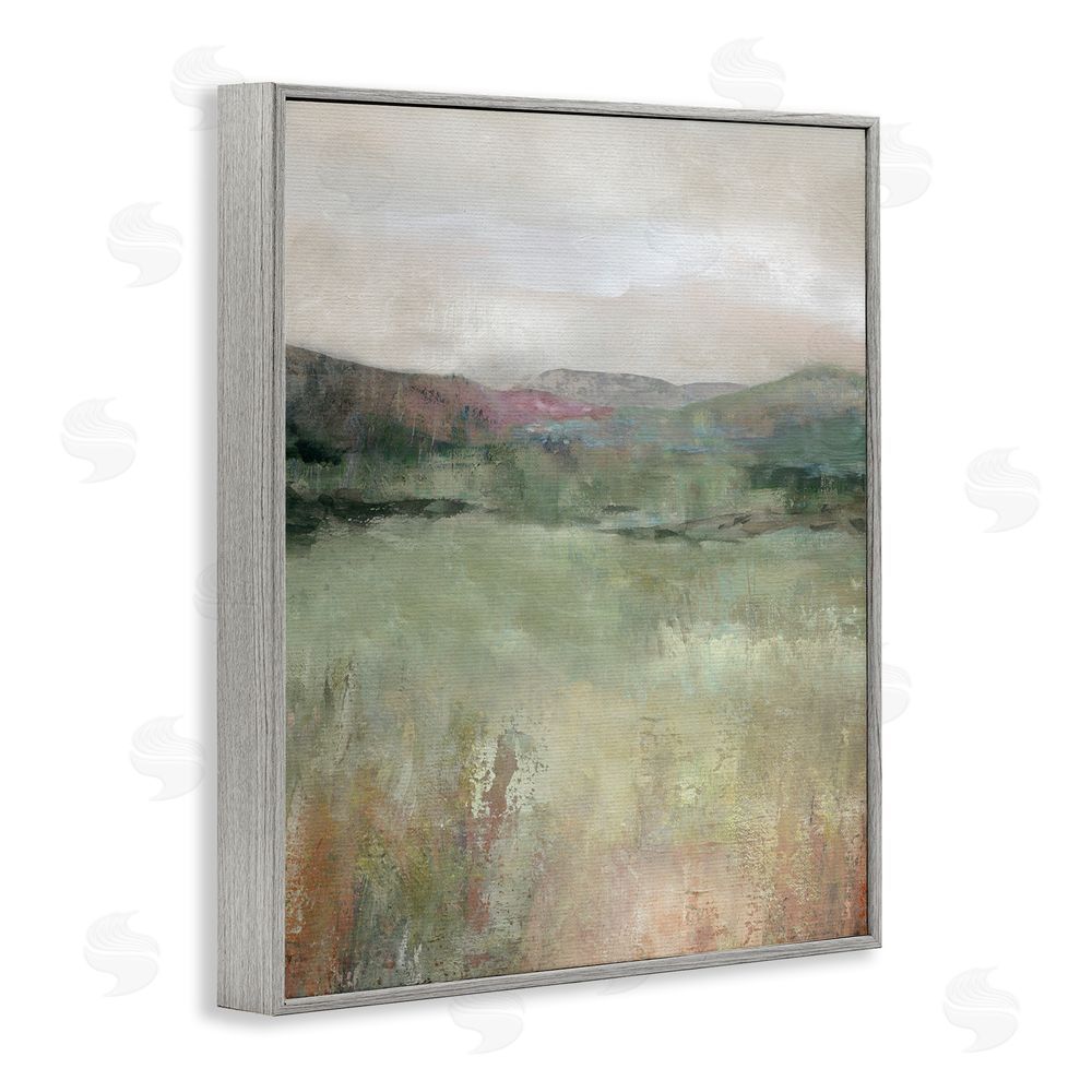 Carol Robinson Glimpse Of Spring Gray Framed Giclee Wall Art Print