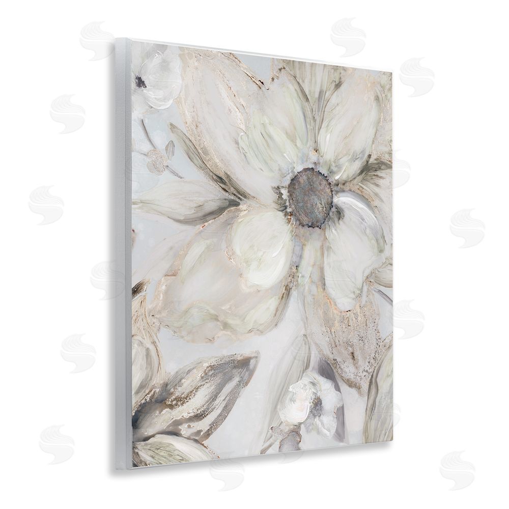 Carol Robinson Sandstone Tone Blooms Wall Plaque Art Print