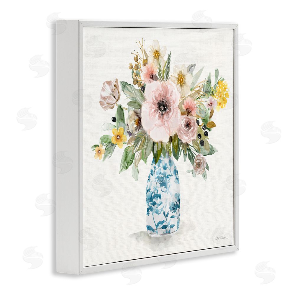 Carol Robinson Summer Chinoiserie Assortment White Framed Giclee Wall Art Print