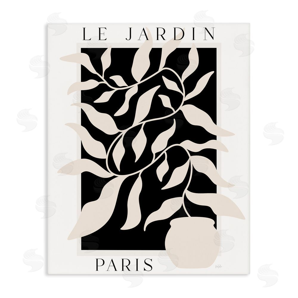 Natalie Carpentieri Le Jardin Paris Botanicals Stretched Canvas Wall Art Print