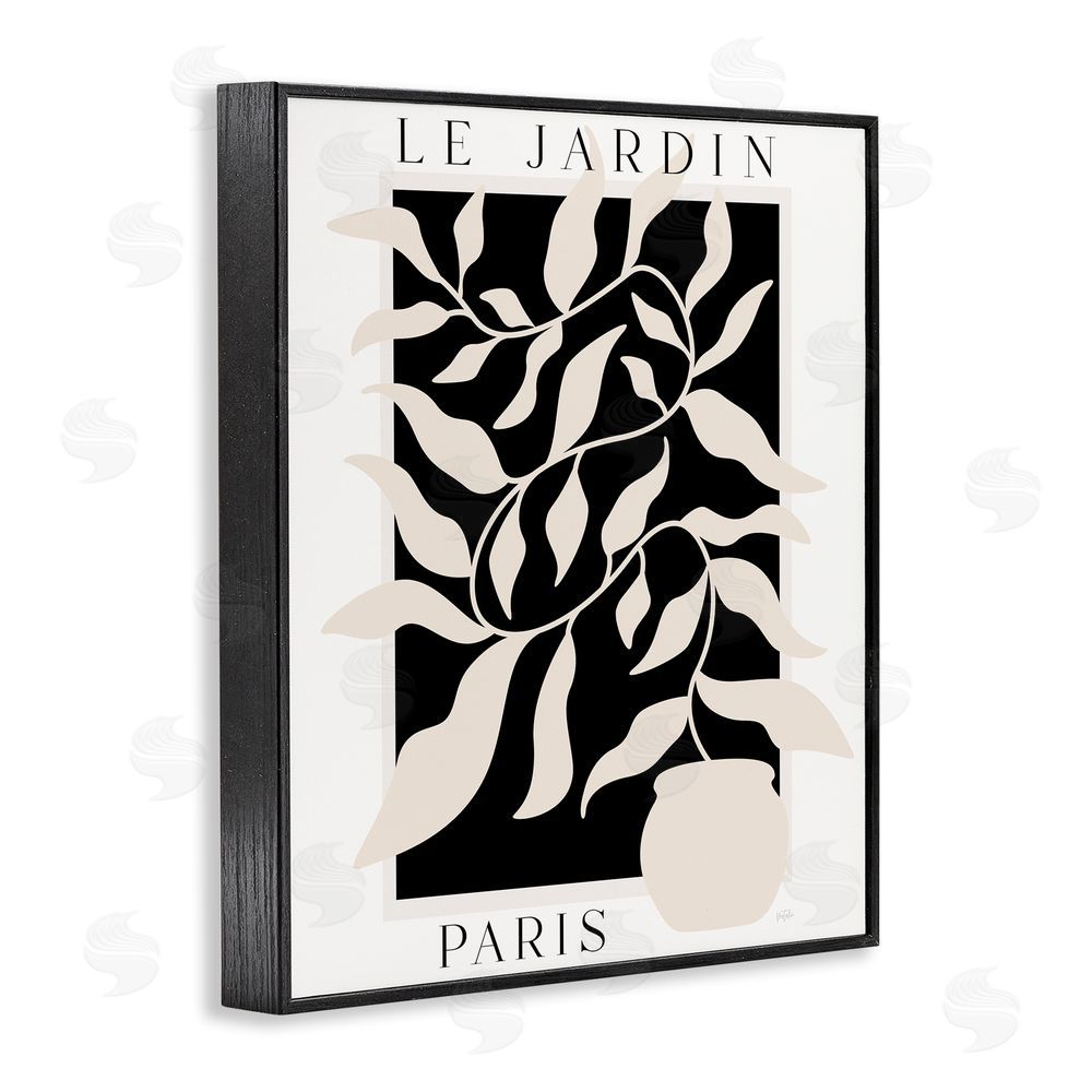 Natalie Carpentieri Le Jardin Paris Botanicals Black Framed Giclee Wall Art Print